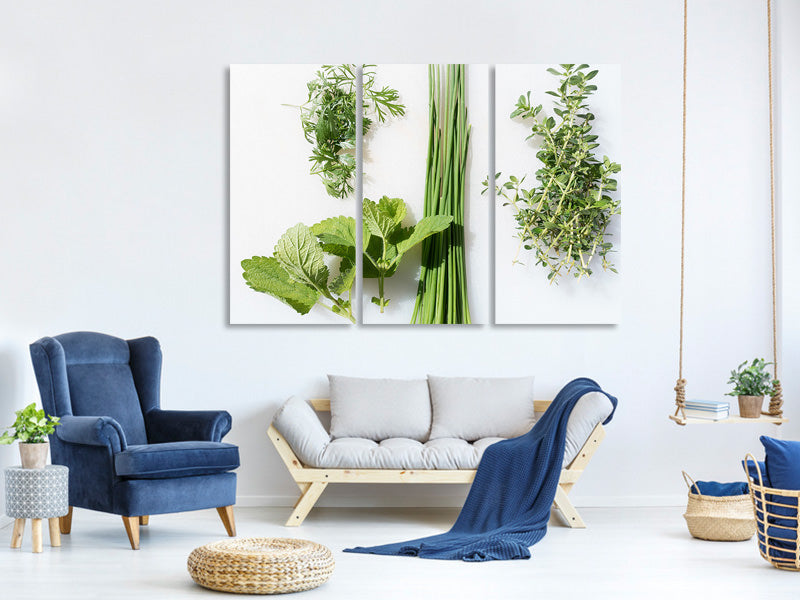 3-piece-canvas-print-fresh-herbs