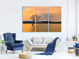 3-piece-canvas-print-morning-glow-of-the-lake-wanaka