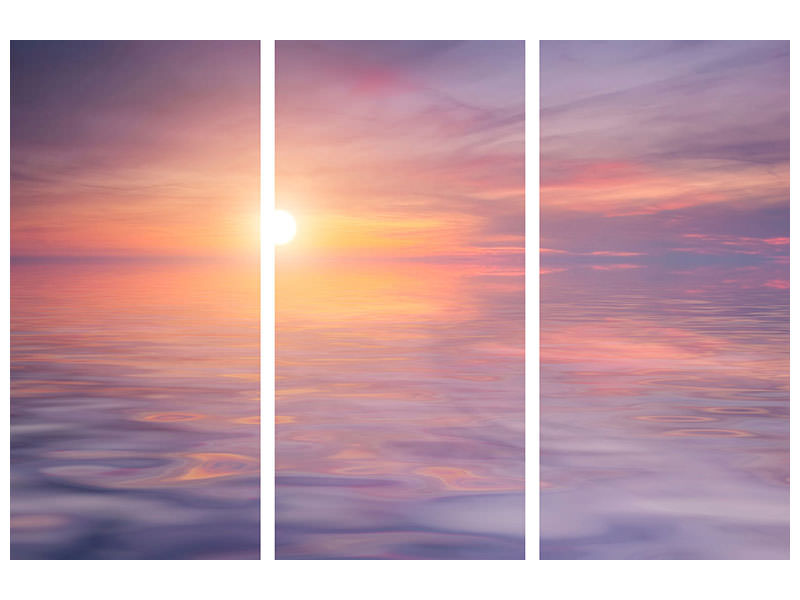 3-piece-canvas-print-sunset-by-the-lake