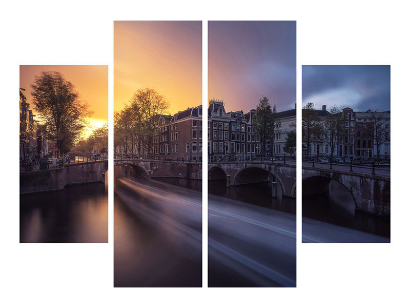 4-piece-canvas-print-amsterdam-keizersgracht