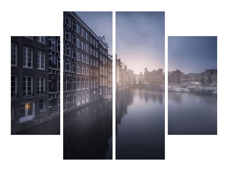 4-piece-canvas-print-amsterdam-morning-iii