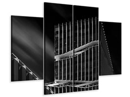 4-piece-canvas-print-broken-lines