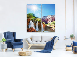 4-piece-canvas-print-fantastic-waterfall