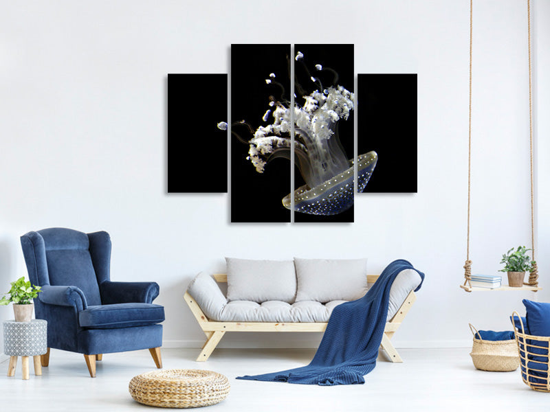 4-piece-canvas-print-fascinating-jellyfish