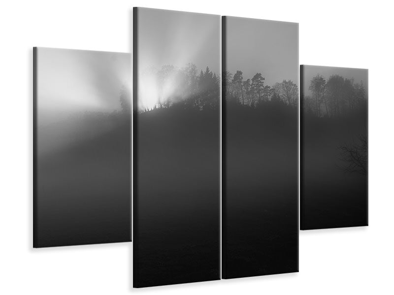 4-piece-canvas-print-foggy-and-sunny-weather