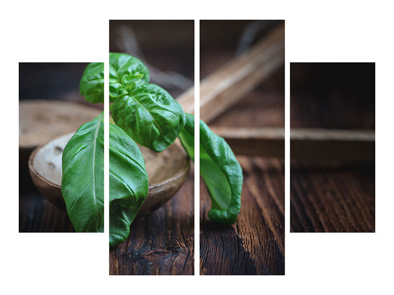 4-piece-canvas-print-fresh-basil-xl