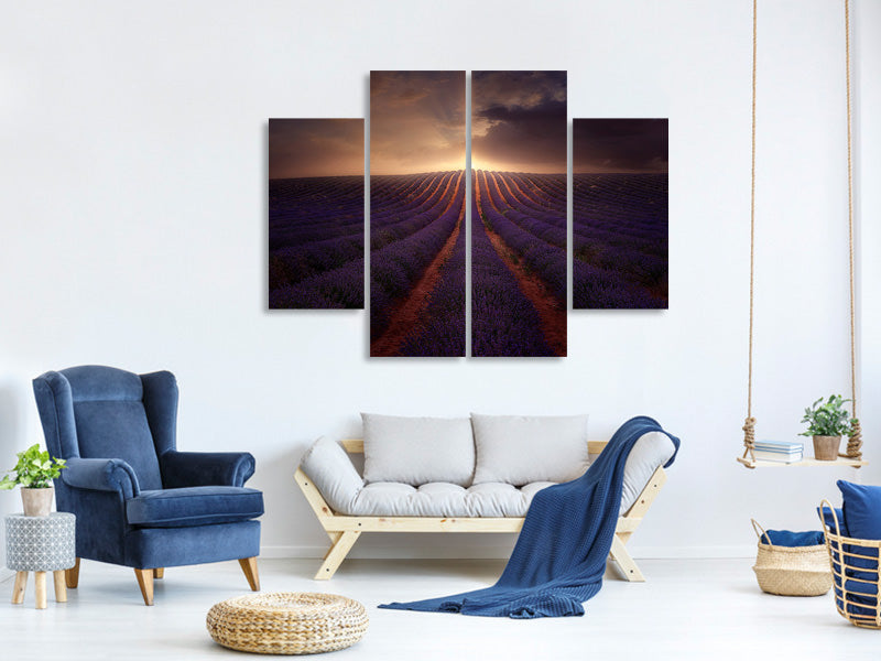 4-piece-canvas-print-in-a-village-of-la-mancha
