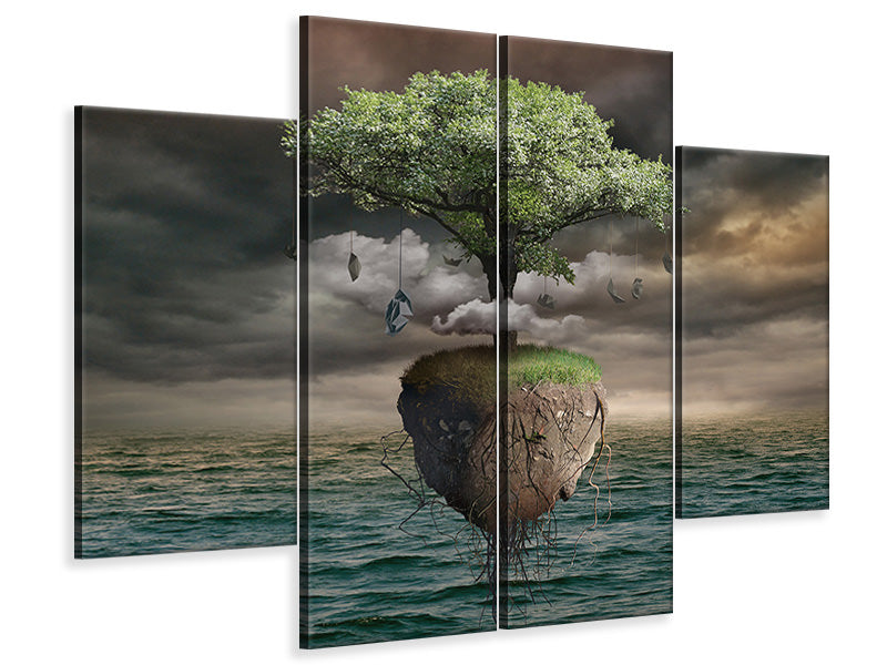 4-piece-canvas-print-lonely-tree