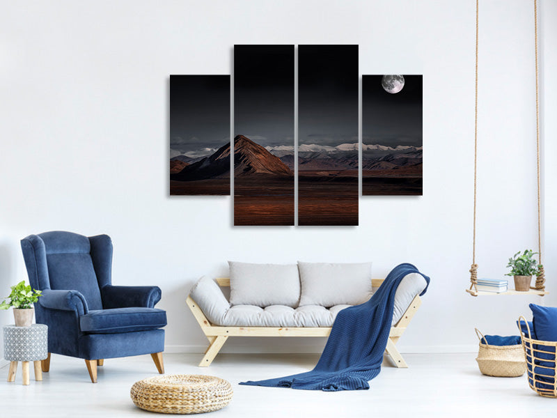 4-piece-canvas-print-moon-night