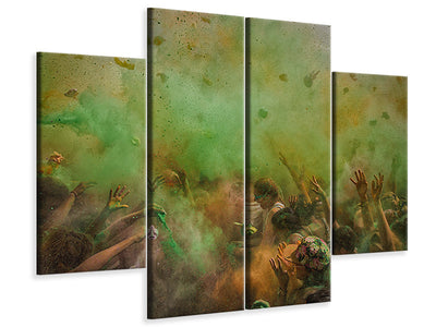 4-piece-canvas-print-paint-fight