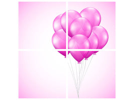 4-piece-canvas-print-pink-balloons