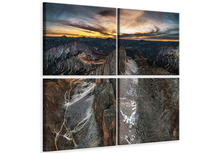 4-piece-canvas-print-resting-dragon