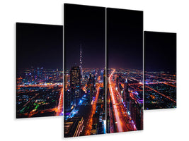 4-piece-canvas-print-the-colorful-lights-of-dubai