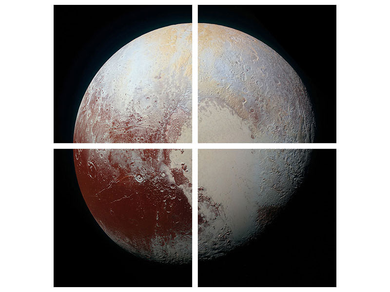 4-piece-canvas-print-the-planet-pluto