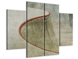 4-piece-canvas-print-the-red-curve