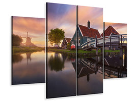 4-piece-canvas-print-zaanse-schans