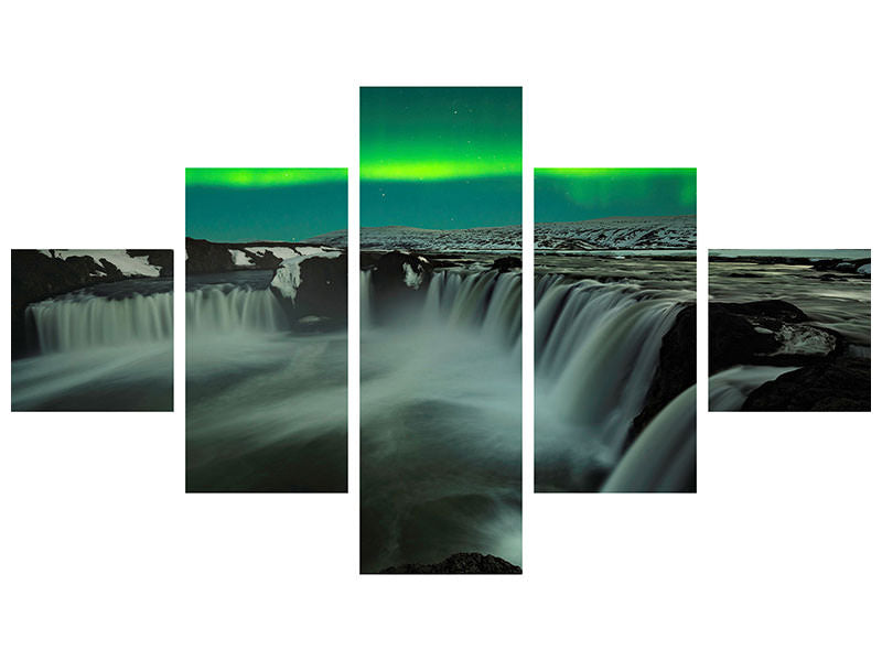 5-piece-canvas-print-godafoss