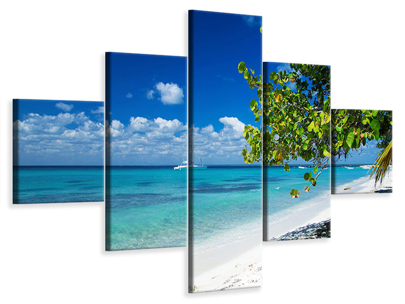 5-piece-canvas-print-happy-beach