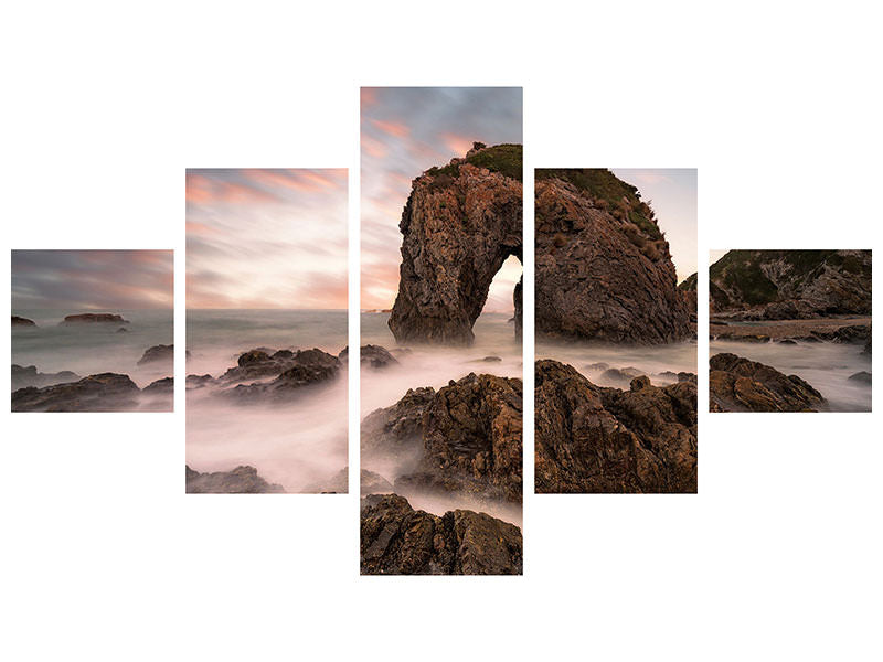 5-piece-canvas-print-horse-head-rock-ii