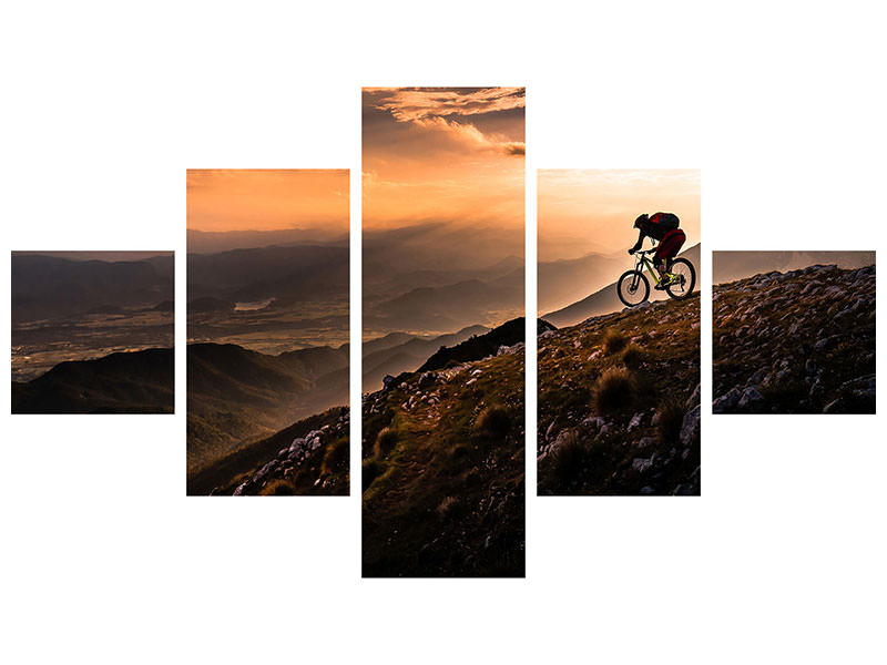 5-piece-canvas-print-sunset-ride