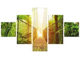 5-piece-canvas-print-suspension-bridge