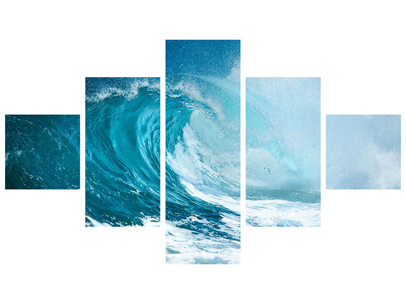 5-piece-canvas-print-the-perfect-wave