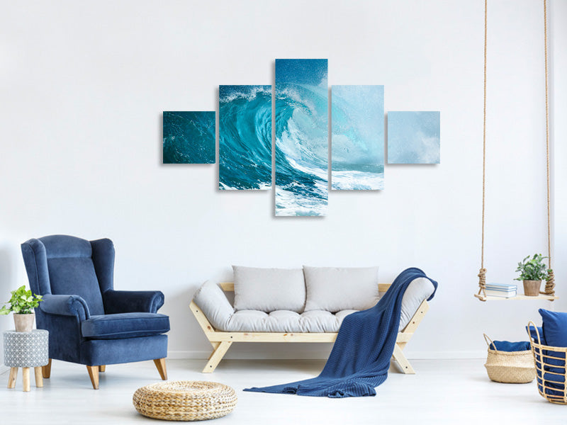 5-piece-canvas-print-the-perfect-wave