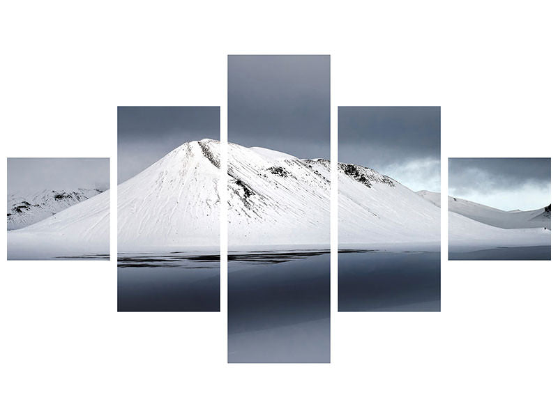 5-piece-canvas-print-the-white-mountain