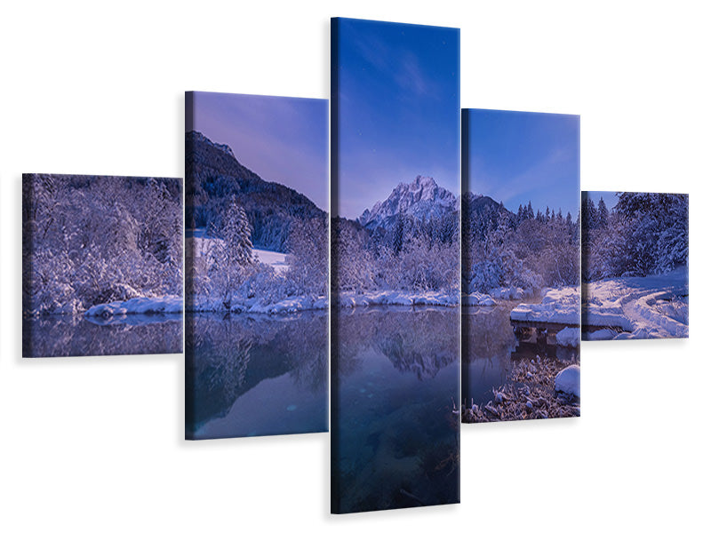 5-piece-canvas-print-zelenci-springs