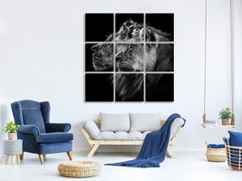 9-piece-canvas-print-lion-and-lioness-portrait