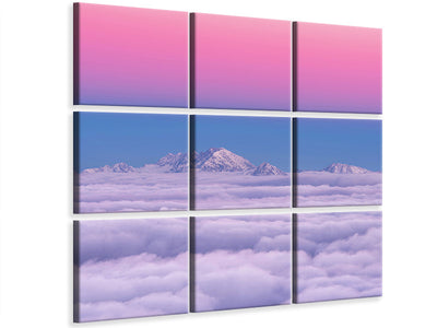 9-piece-canvas-print-pink-in-the-sky