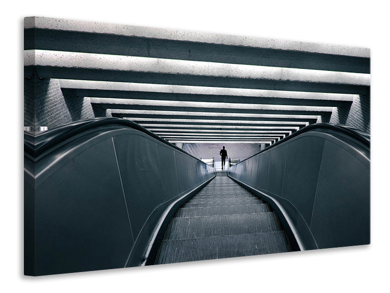 canvas-print-escalator-downhill