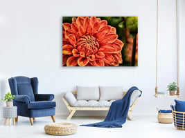 canvas-print-painting-of-a-dahlia