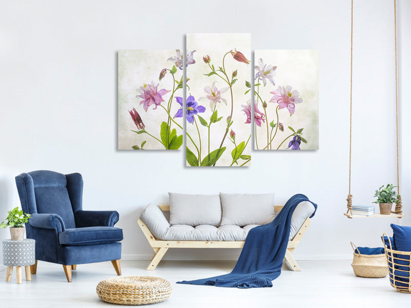 modern-3-piece-canvas-print-columbine