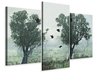 modern-3-piece-canvas-print-crows-in-the-mist