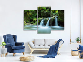 modern-3-piece-canvas-print-falling-water-in-the-wood