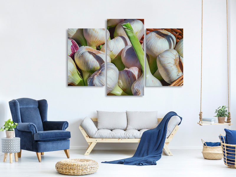 modern-3-piece-canvas-print-fresh-garlic