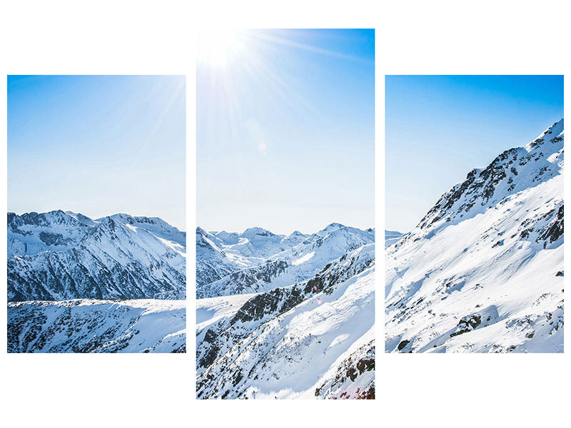 modern-3-piece-canvas-print-mountain-panorama-in-snow
