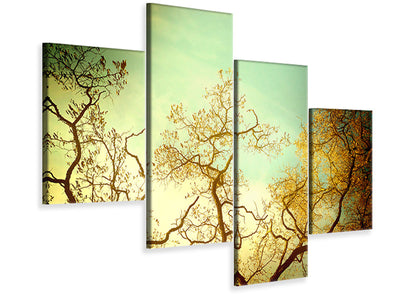 modern-4-piece-canvas-print-autumn-trees-ii