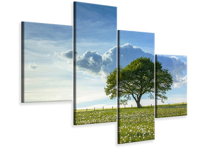 modern-4-piece-canvas-print-spring-tree