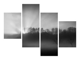 modern-4-piece-canvas-print-the-sun-in-the-fog