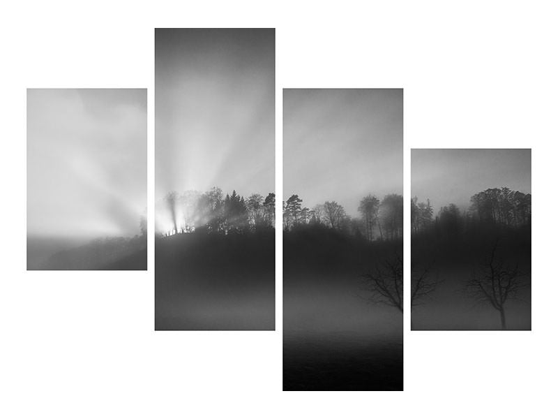 modern-4-piece-canvas-print-the-sun-in-the-fog
