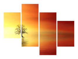 modern-4-piece-canvas-print-the-tree-in-the-water