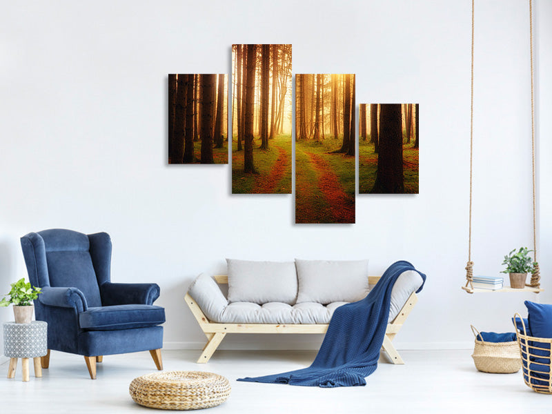 modern-4-piece-canvas-print-the-unknown-way