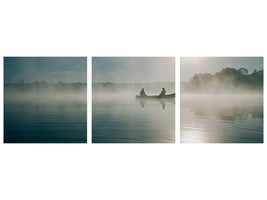 panoramic-3-piece-canvas-print-fisherman-in-the-sunrise