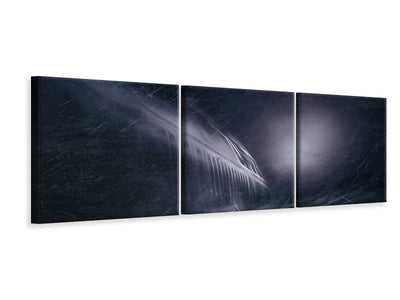 panoramic-3-piece-canvas-print-night-flight