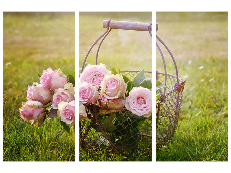 3-piece-canvas-print-a-basket-full-of-roses