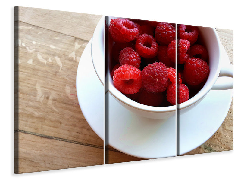 3-piece-canvas-print-a-cup-of-raspberries