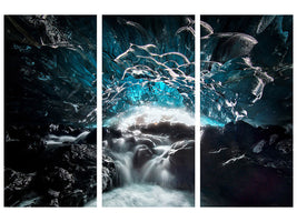 3-piece-canvas-print-blue-glacier-cave