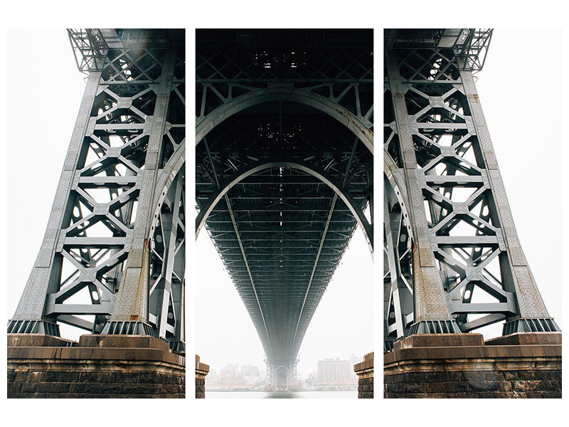 3-piece-canvas-print-bridge-in-the-fog